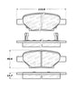 Stoptech 305.1033 Street Select Brake Pads - Front