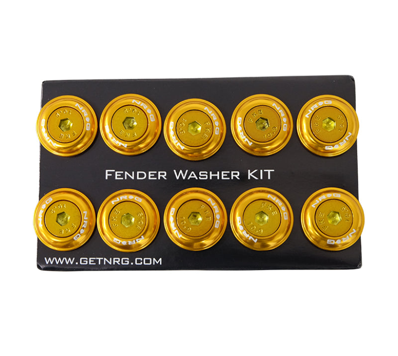 NRG FW-150RG FW-150RG Fender Washer Kit w/Color Matched M6 Bolt Rivets For