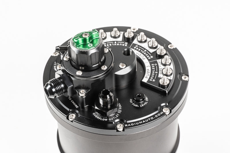 Radium Engineering 20-1447 Radium Multi-Pump Fuel Surge Tank (Regulated) fits Wa