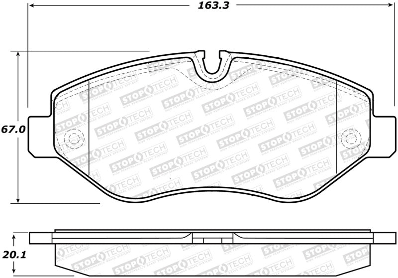 Stoptech 308.1316 Street Brake Pads - Front