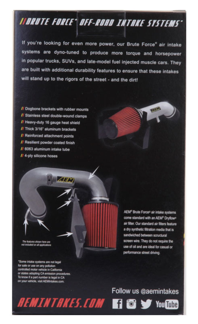 AEM 21-2047BF Dryflow 3.5in. X 7in. Round Tapered Air Filter