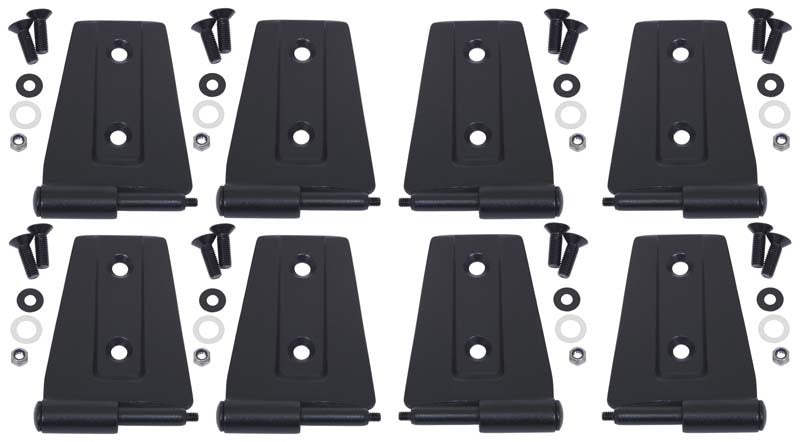 Kentrol 80576 fits Jeep 07-18 Wrangler JK Door Hinge Set 8 Pieces 4 Door - Textured Black