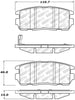 Stoptech 305.1275 Street Select Brake Pads w/Hardware - Rear
