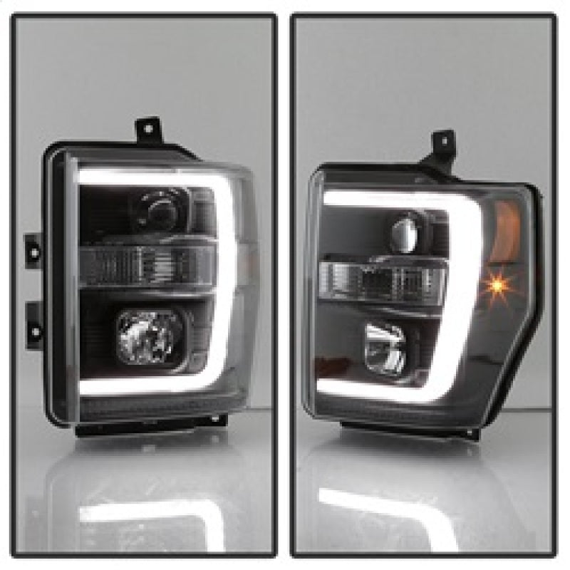Spyder 5084477 fits Ford 08-10 F-250 Projector Headlights V2 - Light Bar DRL LE