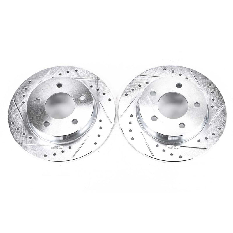 PowerStop fits Mazda 04-13 3 Rear Evolution Drilled & Slotted Rotors - Pair