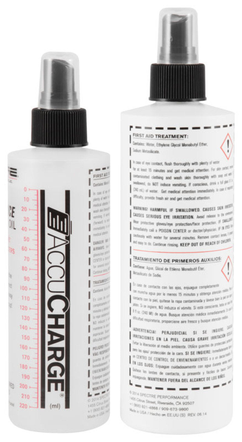 Spectre 884820 Accucharge Kit for HPR Filters - Clear
