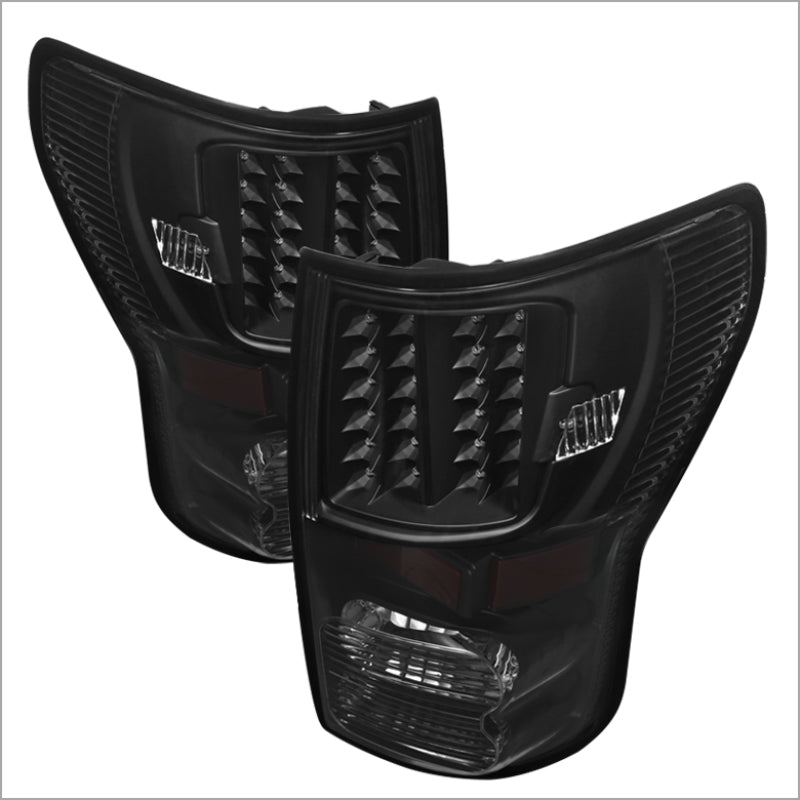 5070883 Xtune fits Toyota 07-13 Tundra LED Tail Lights Black ALT-JH-TTU07-LED-