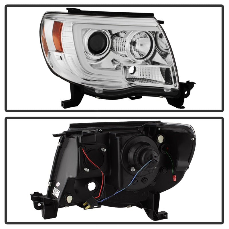 Spyder 5084668 fits Toyota 05-11 Tacoma Projector Headlights - Light Bar DRL -