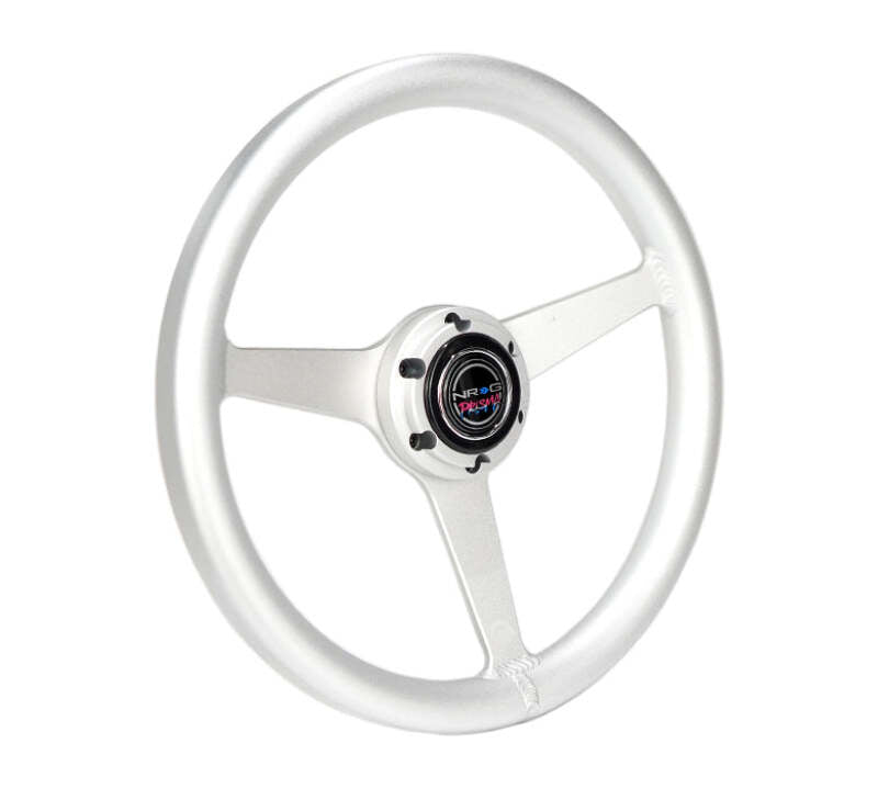 NRG RST-071-SL RST-071-SL Aluminum Steering Wheel 330mm - Heritage Solid Spoke