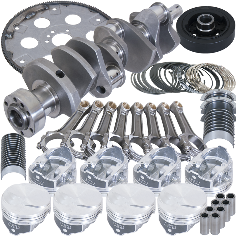 Eagle B18023L060 fits Chevy 454 1Pc 4.250in Crank 6.385in I-Beam Rods 17cc Dome 4.310in Pistons Balanced Assembly