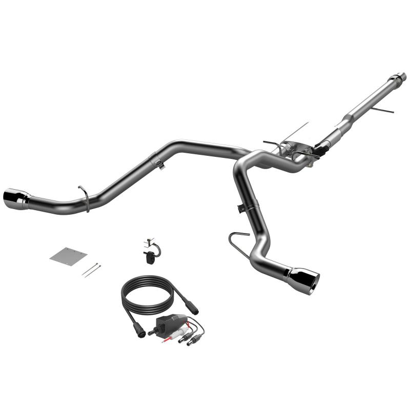 QTP 410015 2014-2018 fits Silverado/fits Sierra QTP Screamer Split Rear Exit Cat Back