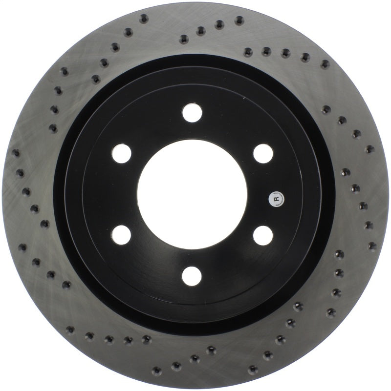 Stoptech 128.65153R 2019 Ford Raptor w/ Electronic Parking Brake Sport Cross Drilled Right Rear Rotor
