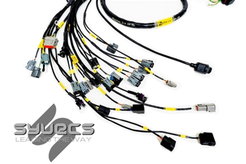 Rywire RY-K2-SYVECS-S7 fits Honda K-Series (w/Syvecs S7 ECU) Eng Harness w/OBD2 Alt/EV14 Inj/AEM IAT & MAP (Adapter Req)