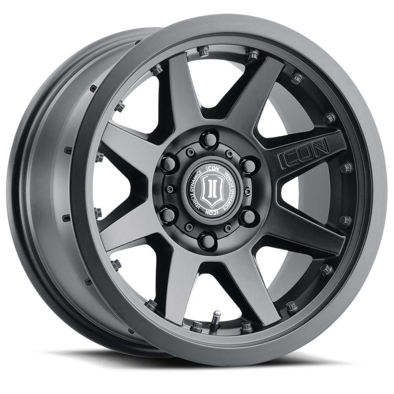 ICON 21817858357SB Rebound Pro 17x8.5 6x5.5 25mm Offset 5.75in BS 93.1mm Bore Satin Black Wheel
