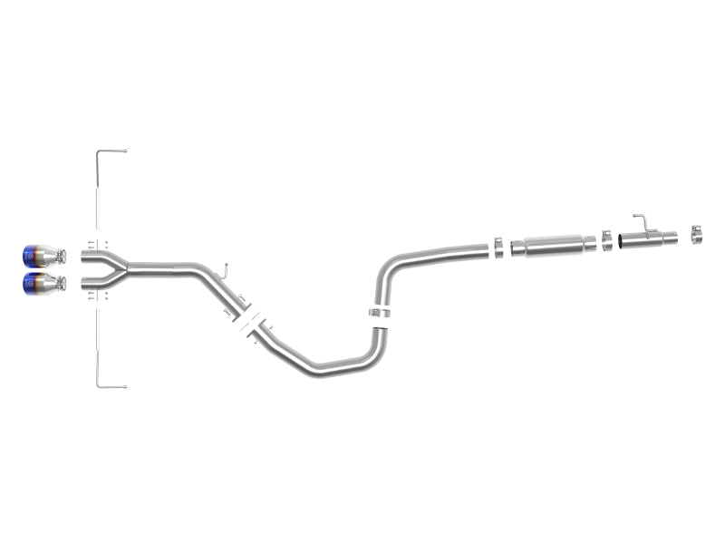 AFE 49-37011-L Exhaust Cat-Back 19-20 fits Hyundai Veloster 304SS Blue Flame D