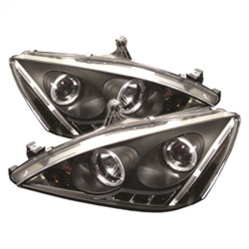 Spyder 5010636 fits Honda 03-07 Accord Projector Headlights LED Halo Amber Refl