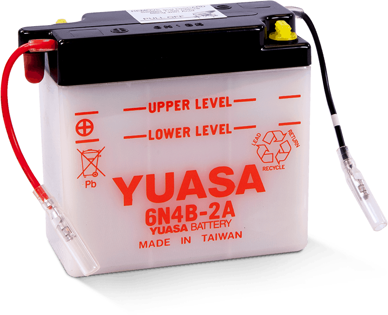 Yuasa YUAM26B4B 6N4B-2A Conventional 6 Volt Battery