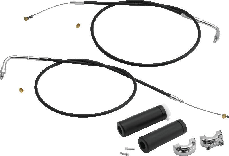 S&S Cycle 19-0482 1in Handlebars 2-Cable Throttle Assembly Cable - 42in