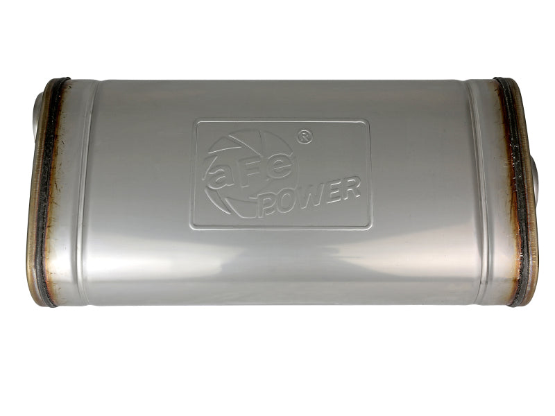 AFE 49M30019 orce XP 304 Stainless Steel Muffler 2.5in Center/Offset 18in L x 9