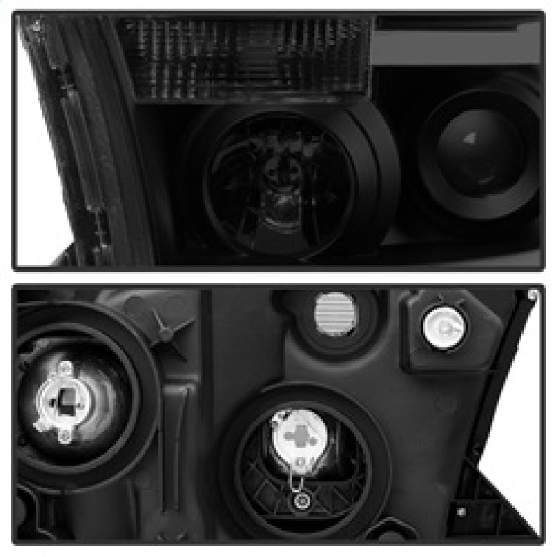 9030413 Xtune fits Toyota 07-13 Tundra LED Light Bar Projector Headlights Blac