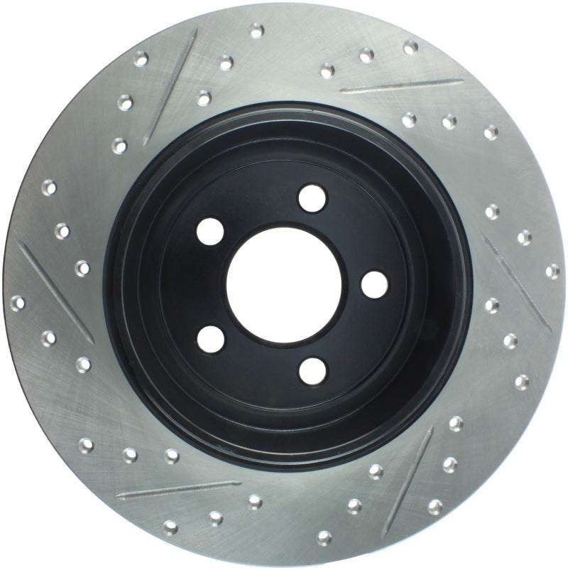 Stoptech 127.63060L 05-13 Chrysler300/300C / 09-12 Dodge Challenger Rear Left Drilled & Slotted Rotor