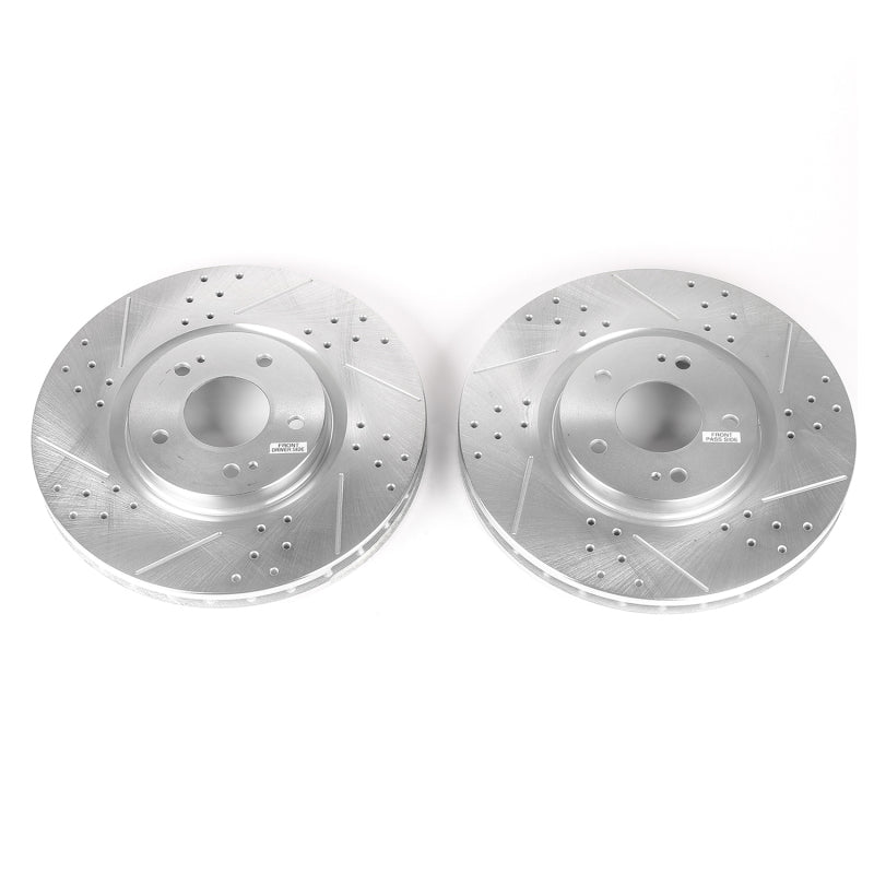 PowerStop fits Mitsubishi 03-06 Lancer Front Evolution Drilled & Slotted Rotors