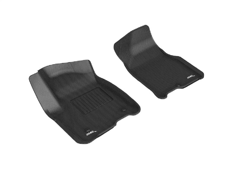 3D MAXpider 2015-2020 fits Ford F-150 Supercab Kagu 2nd Row Floormats - Black