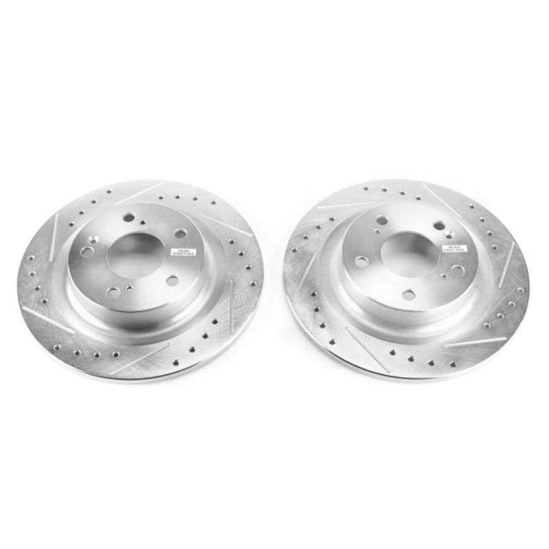 PowerStop fits Honda 17-18 Civic Rear Evolution Drilled & Slotted Rotors - Pair