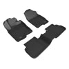 3D MAXpider 2020 fits Hyundai Palisade Kagu 2nd Row Floormats - Black