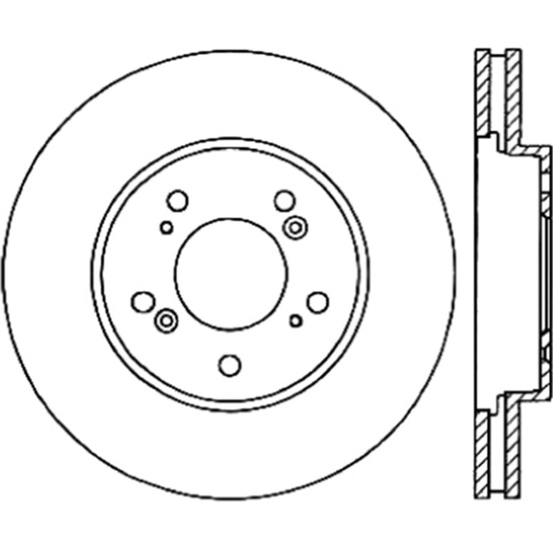 Stoptech 120.40064CRY 05-10 Honda Odyssey Front Cryo Rotor