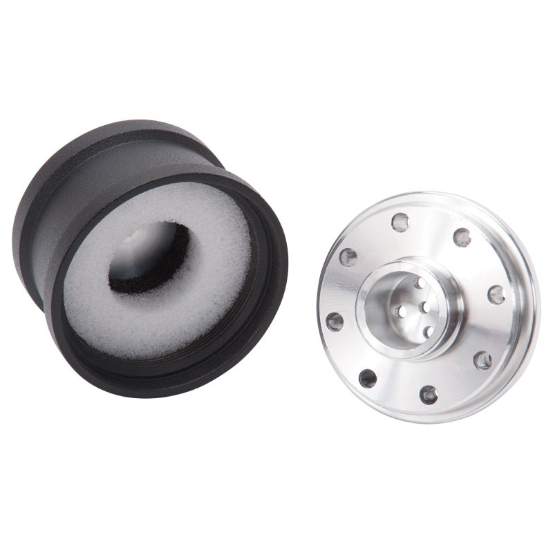 Edelbrock 42133 Billet Aluminum Breather w/ Black Powder Coat Finish