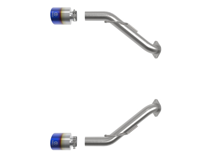 AFE 49-36137-L its Nissan Z V6-3.0L (tt) Takeda Stainless Steel Axle-Back Exhau