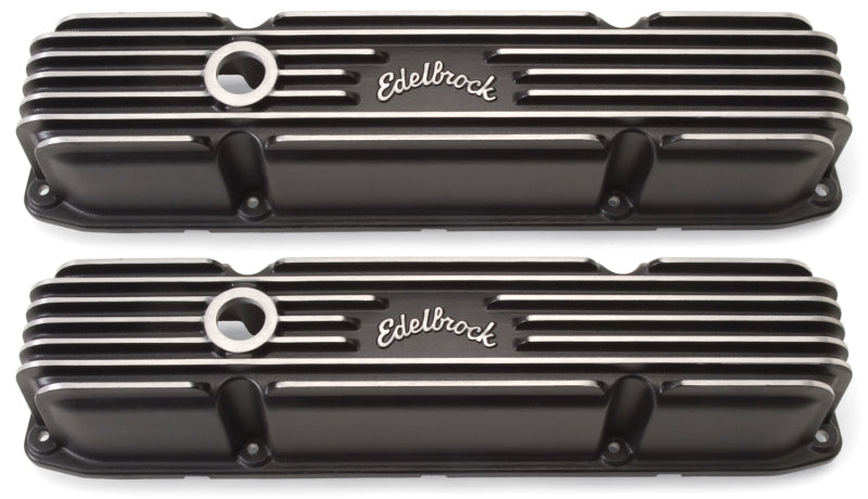 Edelbrock 41923 Valve Cover Classic Series fits Chrysler 383/440 CI V8 Black