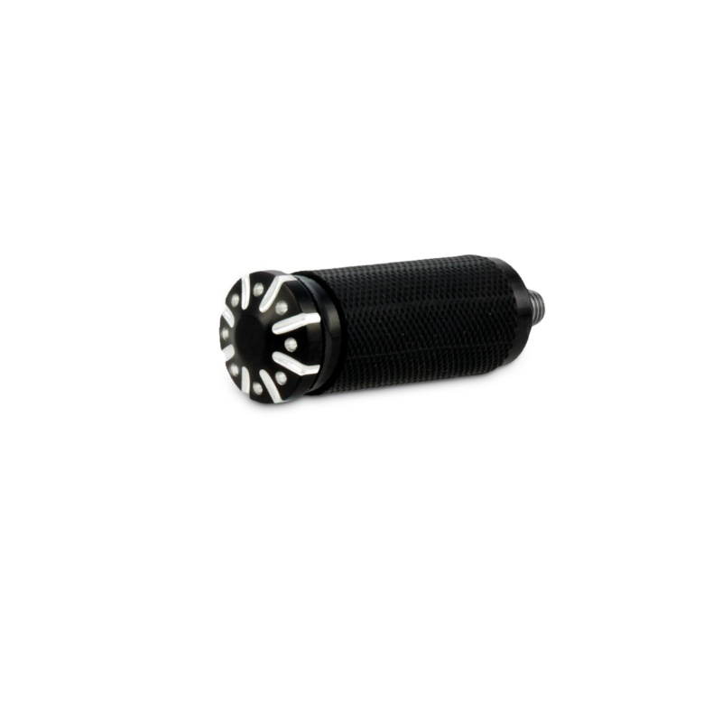 Burly Brand B13-1120BM Universal Hawk Toe Peg Billet - Black Machined