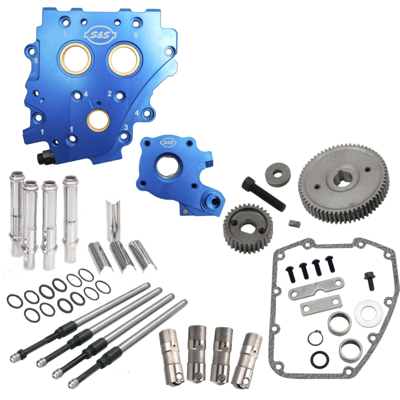 S&S 310-1269 Cycle 2006 Dyna/2007+ BT Gear Drive Cam Chest Kit w/o Cam - Chrome