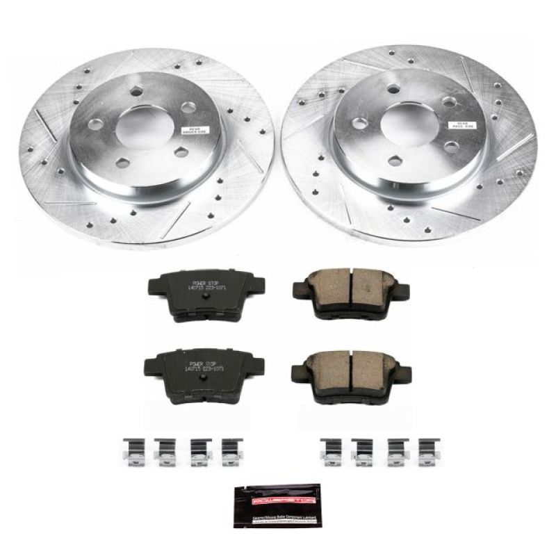 PowerStop K1379 fits Jaguar 05-08 X-Type Rear Z23 Evolution Sport Brake Kit