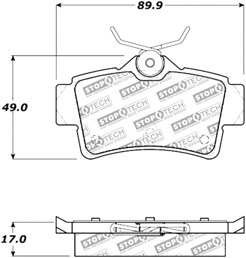 Stoptech 305.0665 95-00 Lexus LS400 Street Select Front Brake Pads