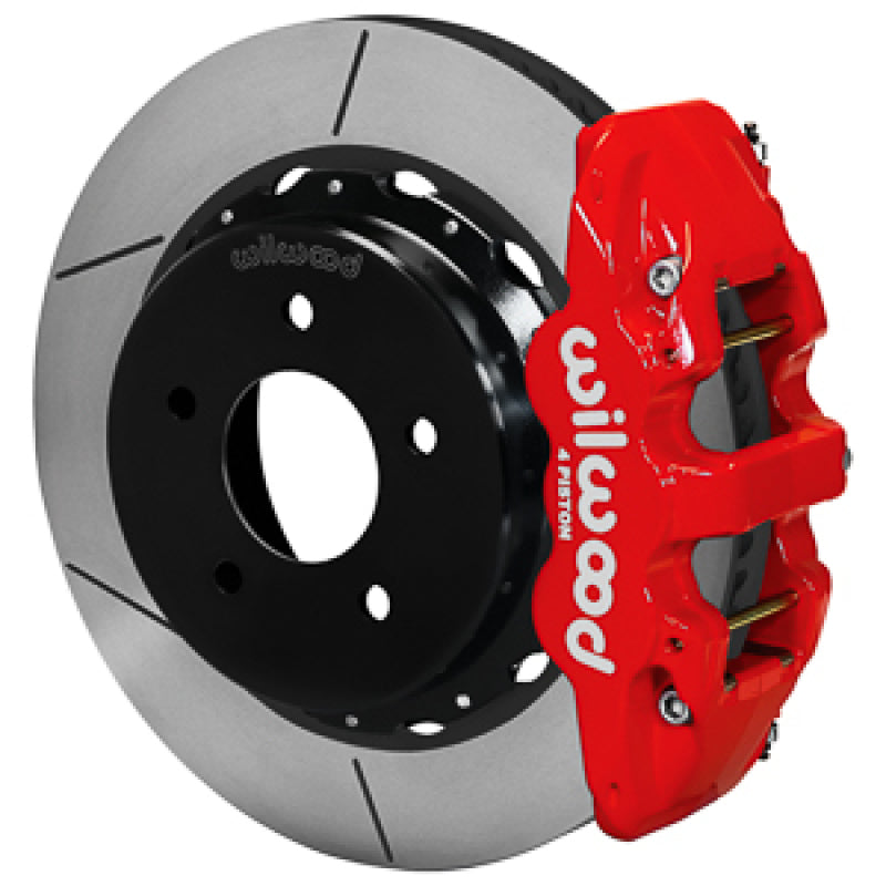 Wilwood 140-17673-R 88-98 fits GM C1500 Aero4 Rear Brake Kit 14in Rotor - Red