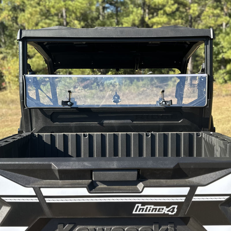 Seizmik 50-55319KIT 24+ fits Kawasaki Ridge Rach Rear Folding Windshield- UV