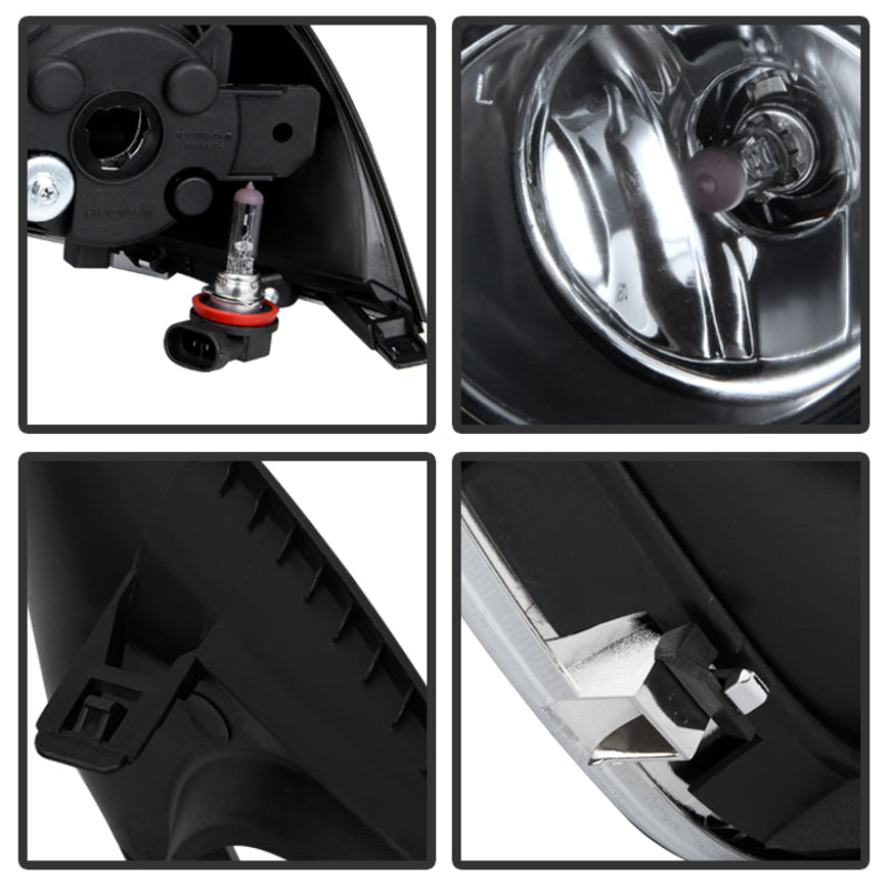 Spyder 5080240 fits Nissan versa 2015+ OEM Fog Lights w/Switch Clear FL-NV2015-