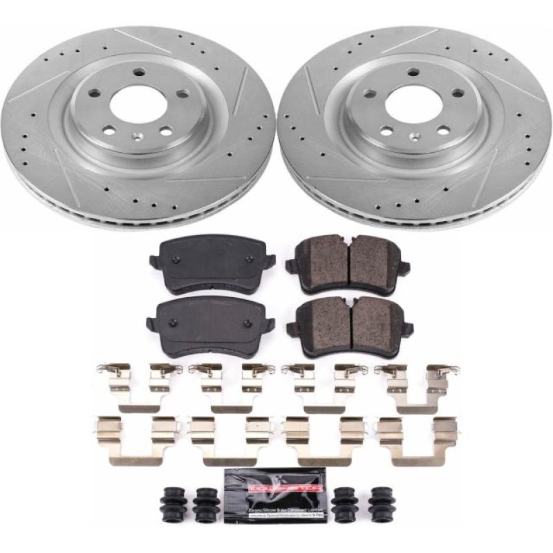 PowerStop K6139 fits Audi 14-18 A6 Rear Z23 Evolution Sport Brake Kit