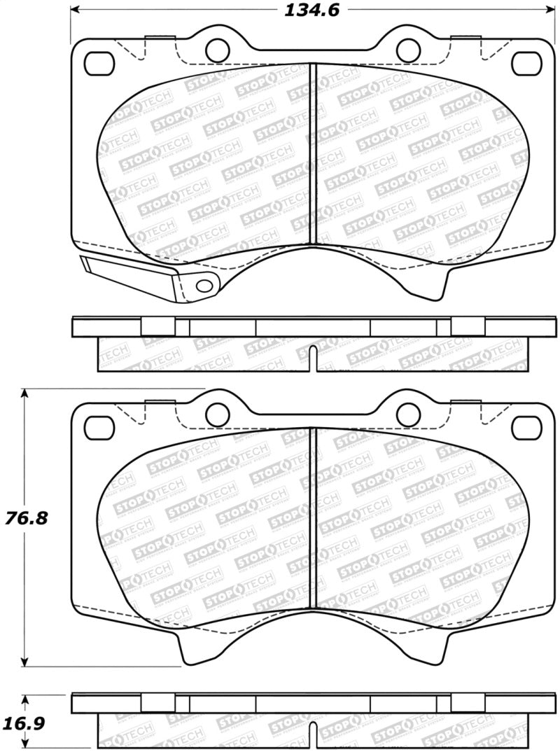 StopTech 308.09761 Street Brake Pads