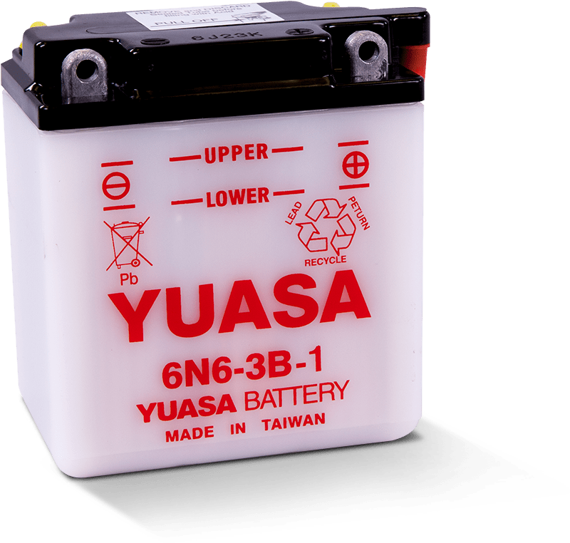 Yuasa YUAM2663B 6N6-3B-1 Conventional 6 Volt Battery