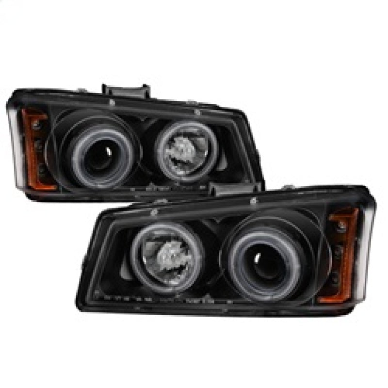 Spyder 5030023 fits Chevy 03-06 Silverado 1500 Projector HeadlightsCCFLHalo LED