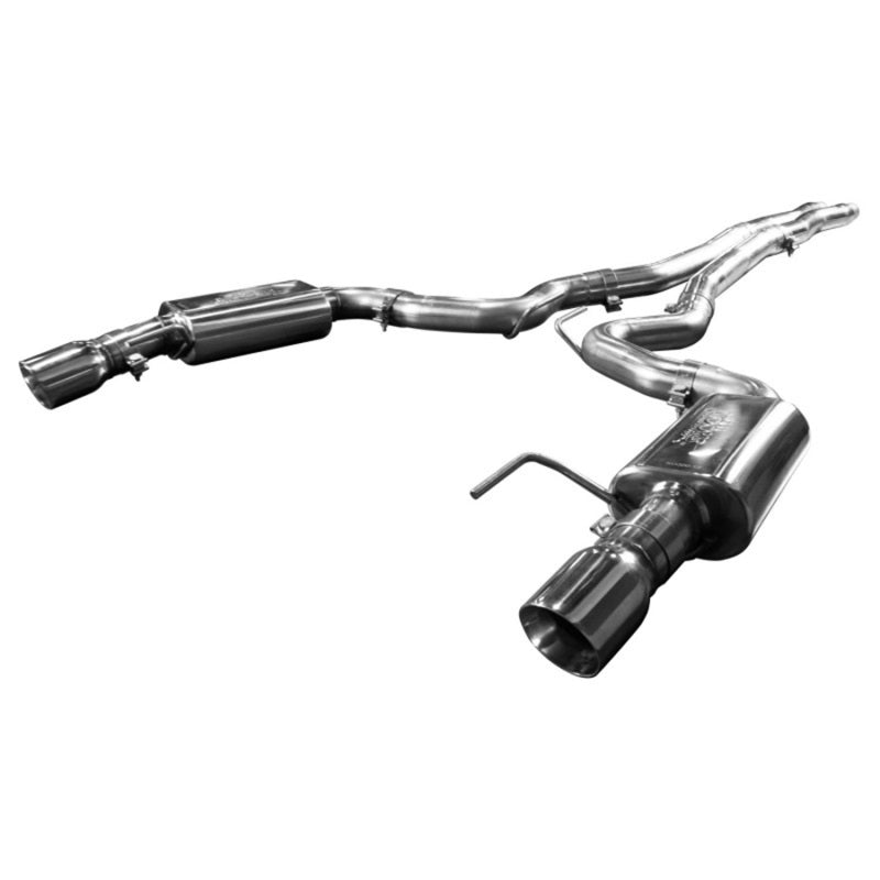 Kooks 11514101 15+ Mustang 5.0L 4V Convertible 3in Cat-Back w/ X-Pipe 4in Slash Cut Polished Tips Exhaust