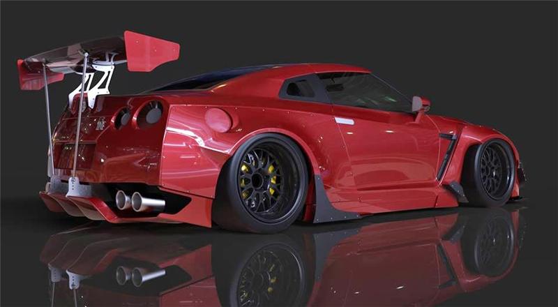 GReddy 17020648 09+ fits Nissan GT-R R35 Rocket Bunny GT-Wing (Hardware)