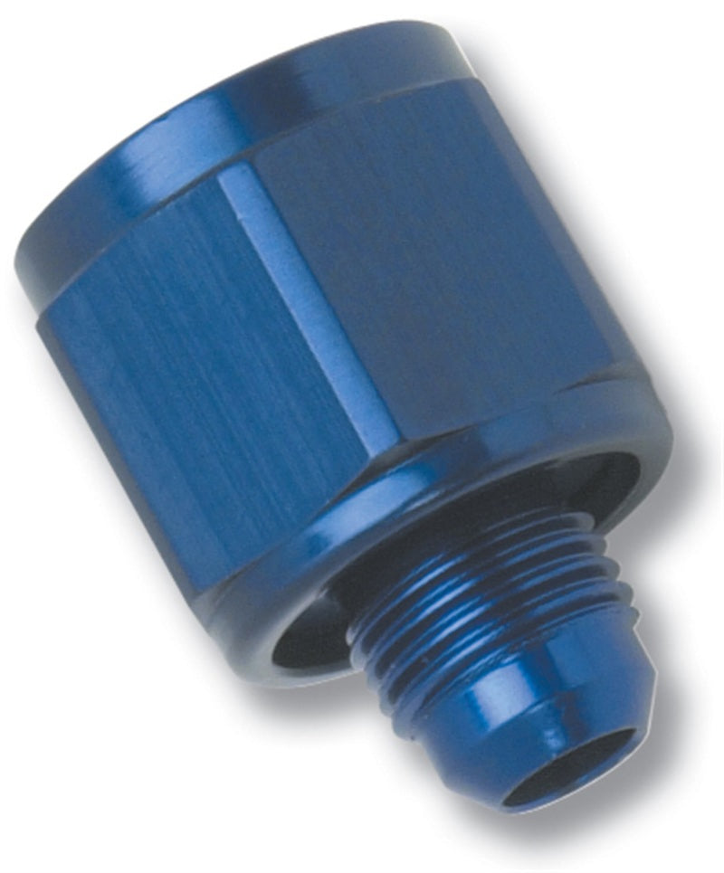 Russell 660040 Performance BLUE ANODIZED -12 TUBE COUPLING NUT W/ FLARED REDUCER TO -10 AN MALE