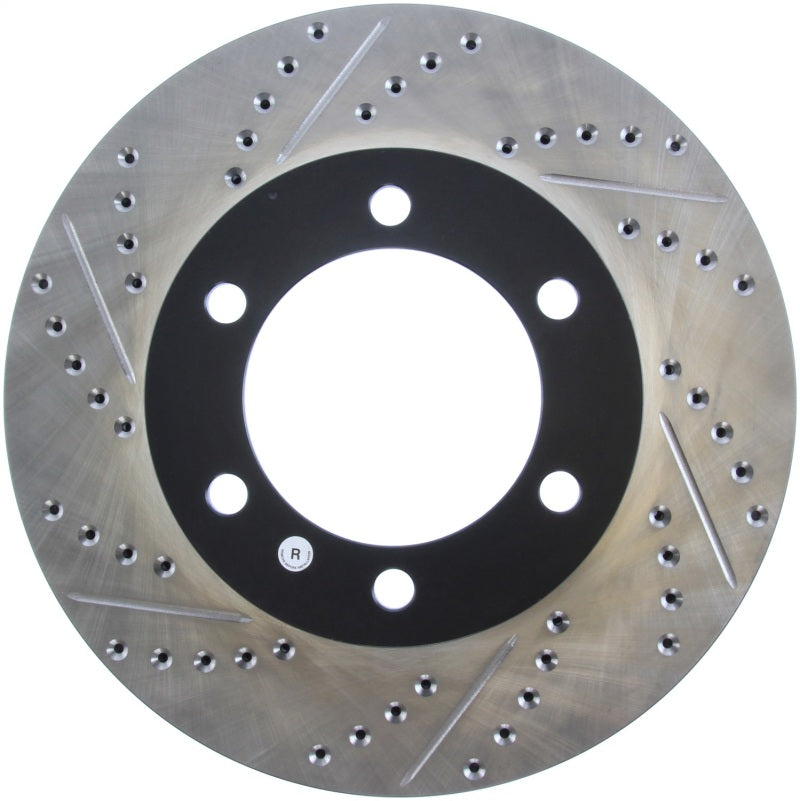 Stoptech 127.44118R 00-06 Toyota Tundra / 01-07 Toyota Sequoia Front Right Slotted & Drilled Rotor
