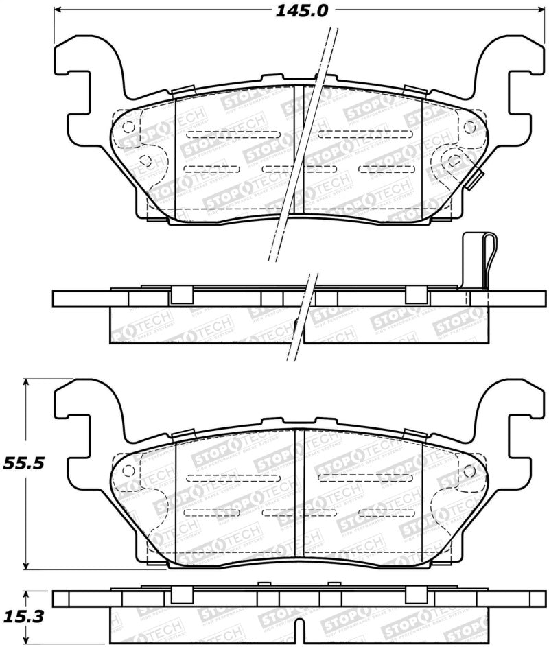 Stoptech 308.112 Street Brake Pads