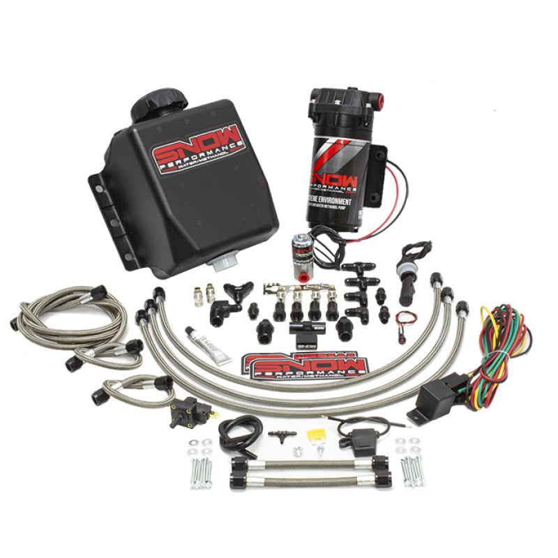 Snow Performance SNO-201QUAD-BRD Stage 1 Water Injection Stainless Steel Braided